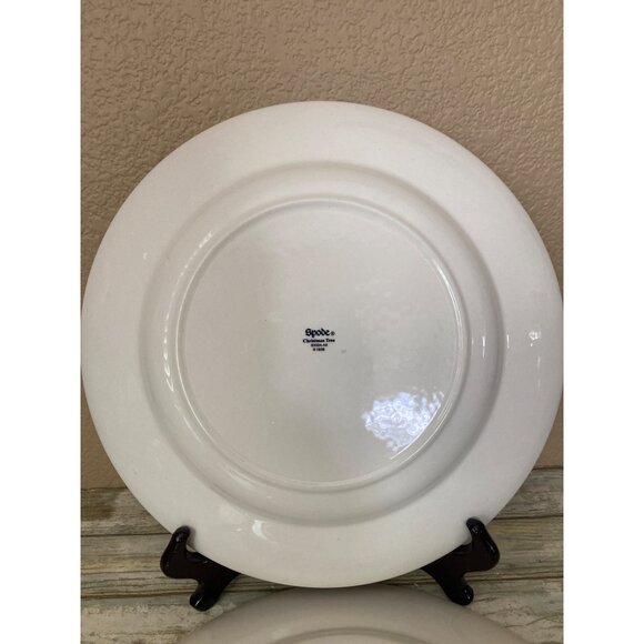 Spode Christmas Tree 10¾" Dinner Plates Set of 2 S3324-A8 - Picture 5 of 9